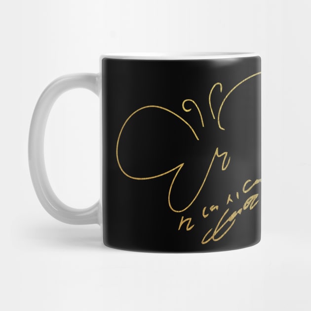 Girls' Generation (SNSD) Taeyeon Autograph Gold by iKPOPSTORE
